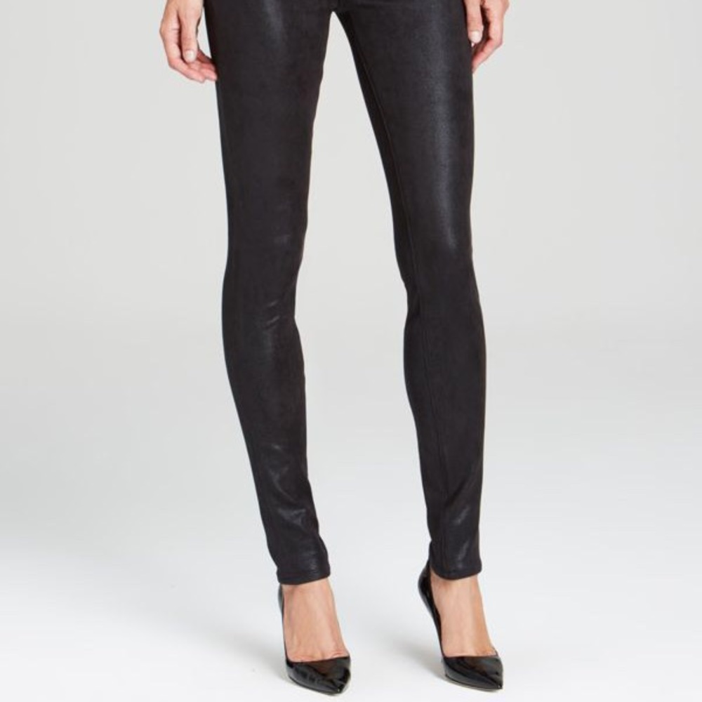 Seven for All Mankind HW Skinny in Black Metallic - Picture 5 of 8